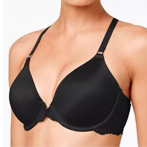 Maidenform One Fab Fit Lace T-Back Shaping Underwire Front Close Bra 42D